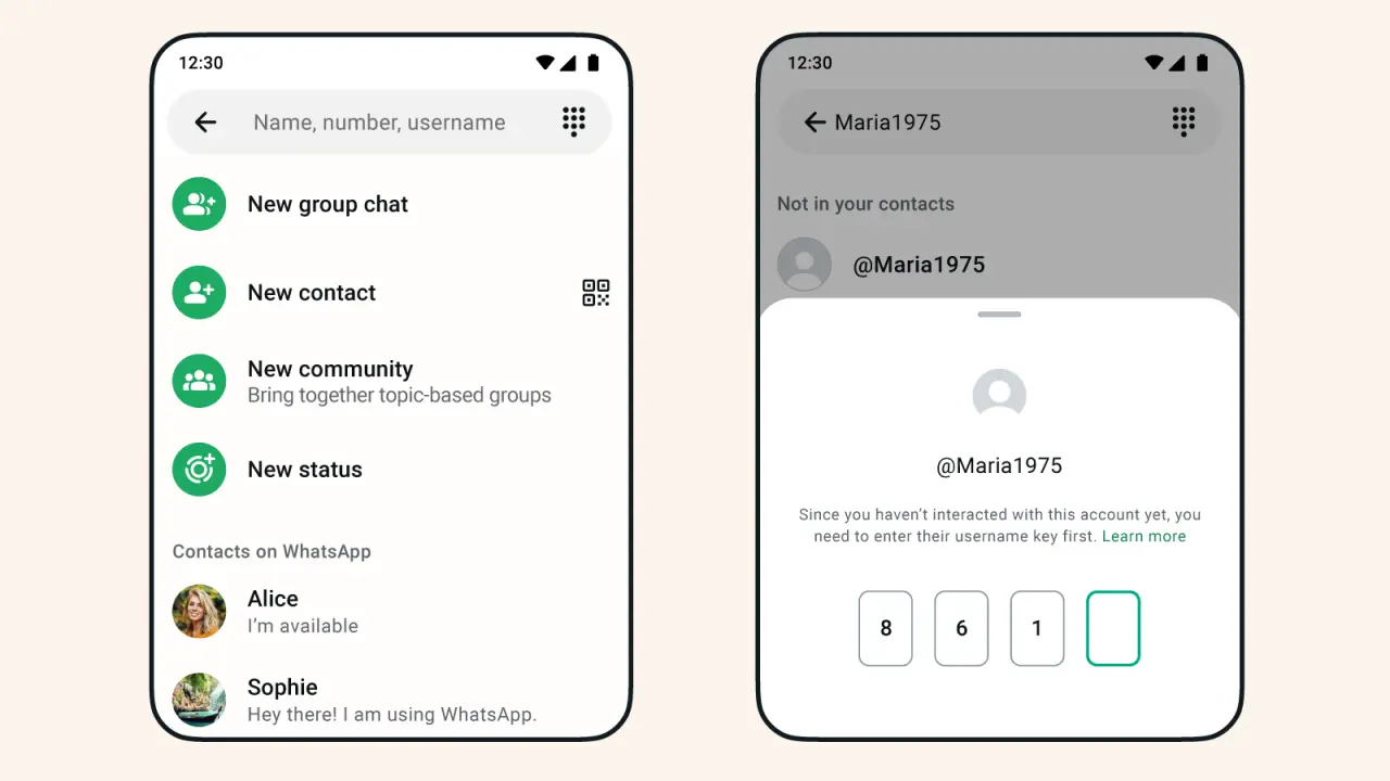 WhatsApp-gebruikersnaam