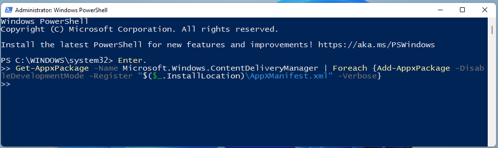 register Spotlight using Powershell register Spotlight using Powershell
